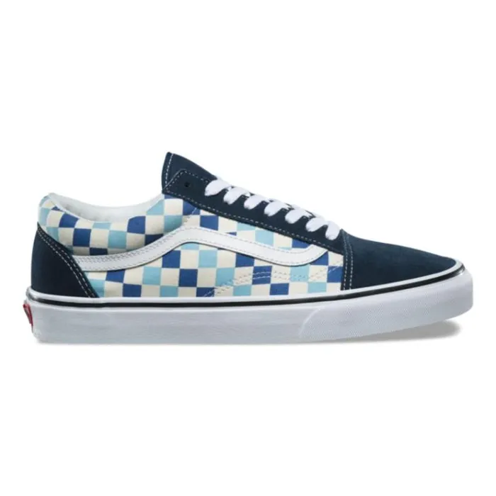 Vans Checkerboard Old Skool Blue TopazBlue MensWomens Classics Shoes