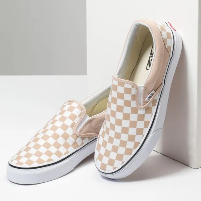 Vans Checkerboard SlipOn FrappeTrue White Womens Classics Shoes Vans Checkerboard SlipOn FrappeTrue White Womens Classics Shoes