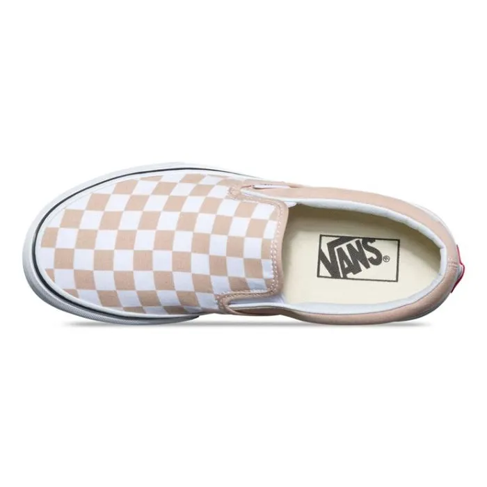 Vans Checkerboard SlipOn FrappeTrue White Womens Classics Shoes Vans Checkerboard SlipOn FrappeTrue White Womens Classics Shoes