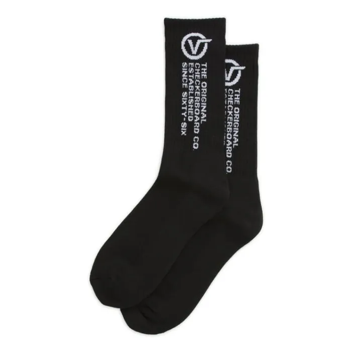 Vans Distortion Crew Sock Black Mens Socks