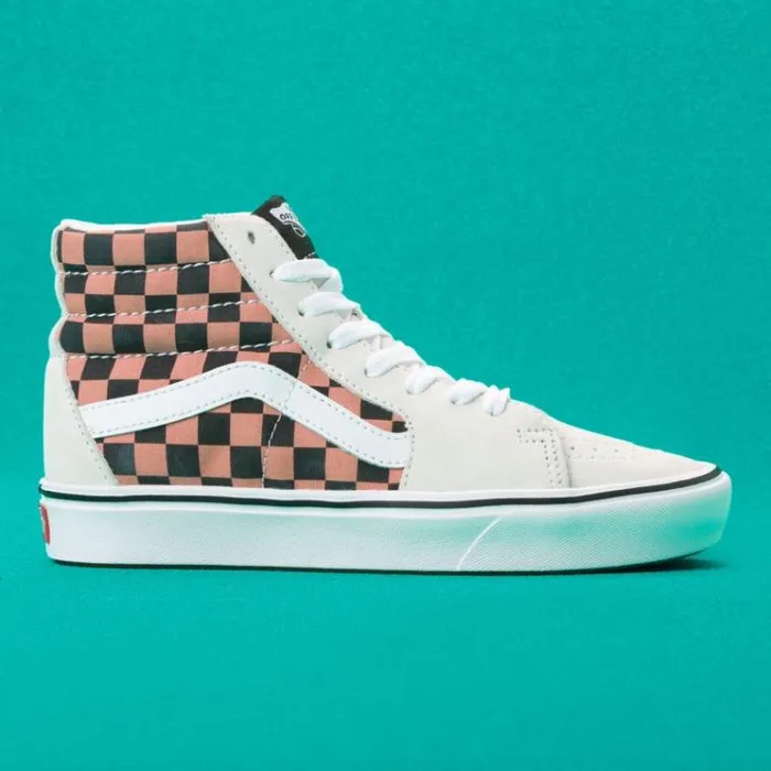 Vans Mixed Media ComfyCush Sk8Hi WhiteMulti MensWomens Classics Shoes Vans Mixed Media ComfyCush Sk8Hi WhiteMulti MensWomens Classics Shoes
