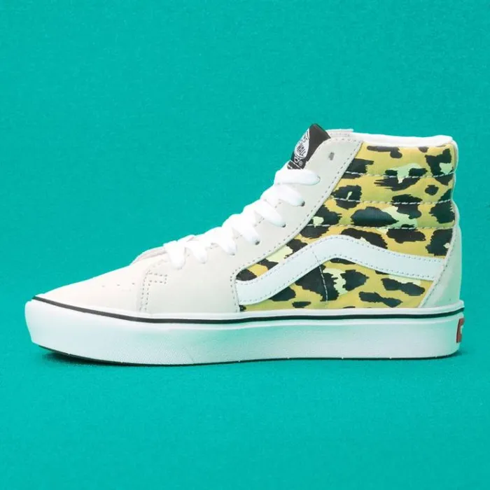 Vans Mixed Media ComfyCush Sk8Hi WhiteMulti MensWomens Classics Shoes Vans Mixed Media ComfyCush Sk8Hi WhiteMulti MensWomens Classics Shoes
