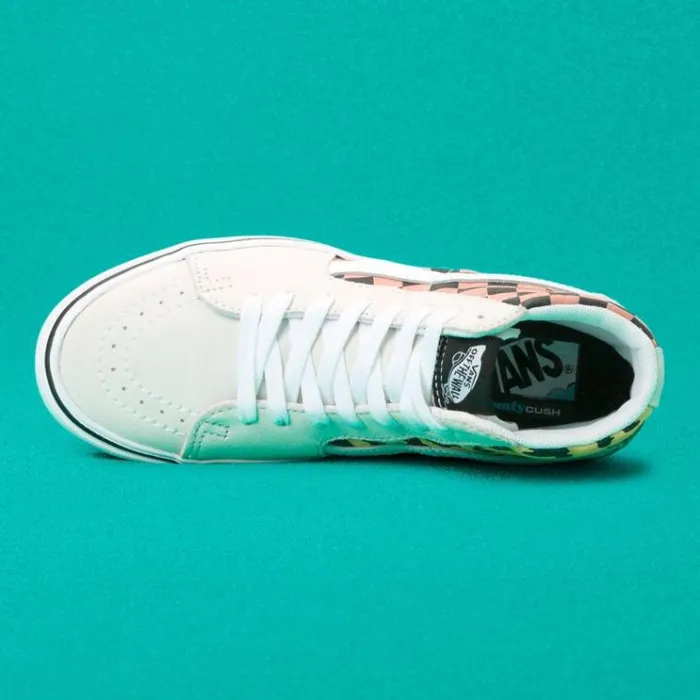 Vans Mixed Media ComfyCush Sk8Hi WhiteMulti MensWomens Classics Shoes Vans Mixed Media ComfyCush Sk8Hi WhiteMulti MensWomens Classics Shoes