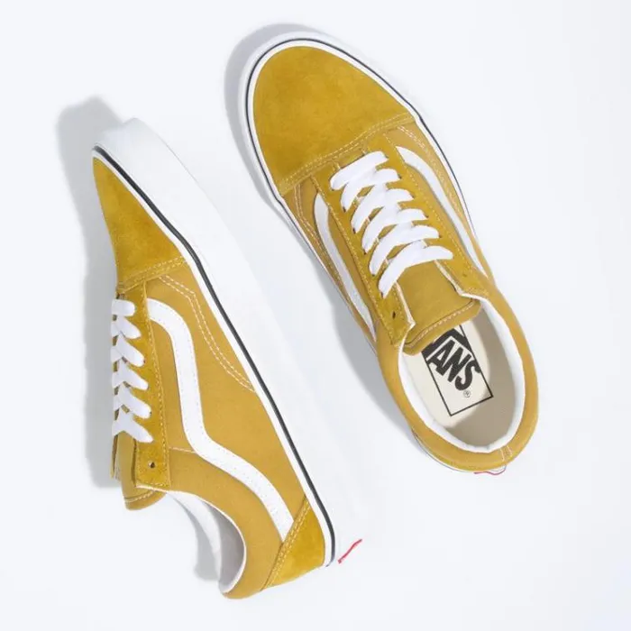Vans Old Skool Olive OilTrue White MensWomens Classics Shoes Vans Old Skool Olive OilTrue White MensWomens Classics Shoes