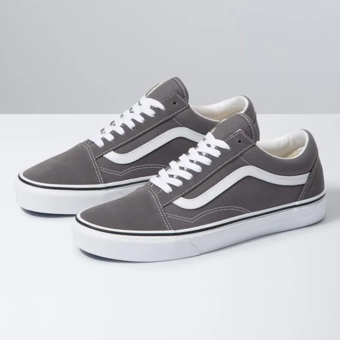 Vans Old Skool PewterTrue White MensWomens Classics Shoes