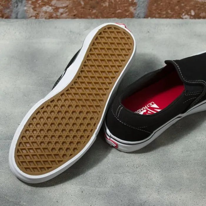Vans SlipOn Pro Blackwhitegum MensWomens BMX Shoes Vans SlipOn Pro Blackwhitegum MensWomens BMX Shoes