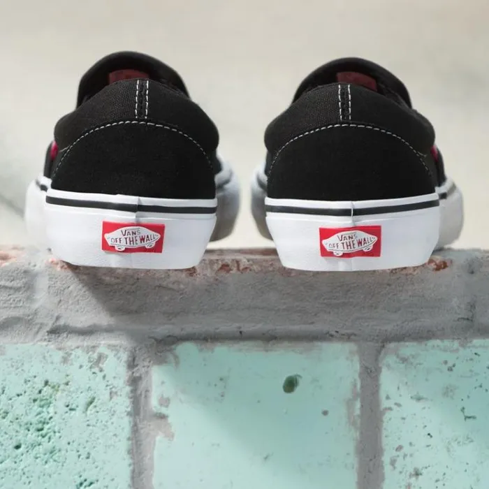 Vans SlipOn Pro Blackwhitegum MensWomens BMX Shoes Vans SlipOn Pro Blackwhitegum MensWomens BMX Shoes