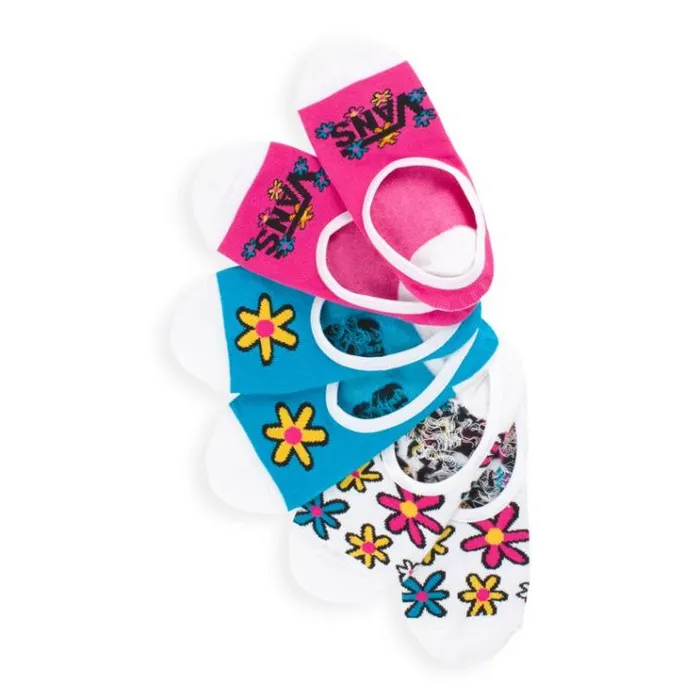 Vans Stacked Floral Canoodles Socks 3 Pack Multi Womens Socks