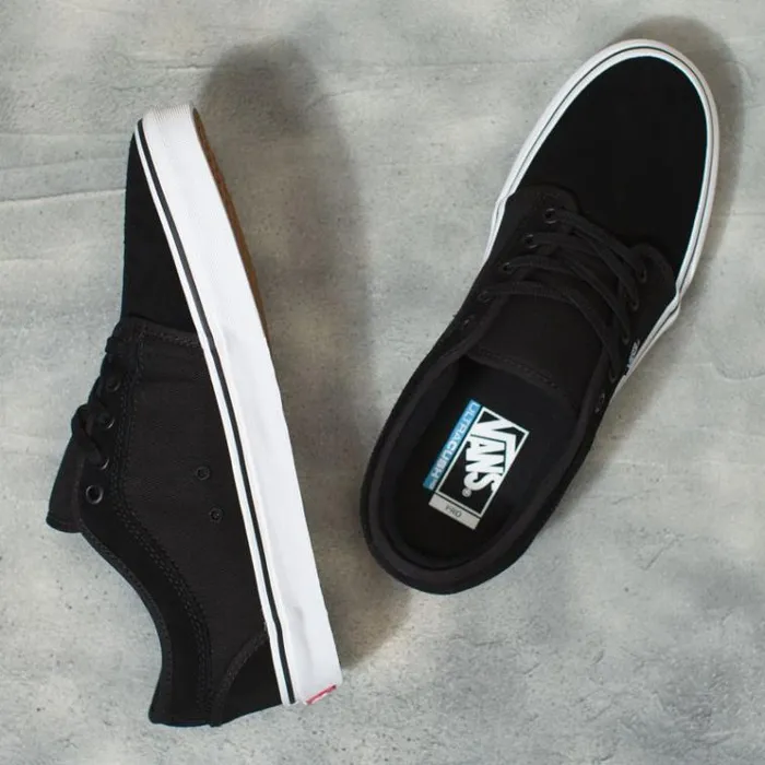 Vans Suede Chukka Low BlackTrue White Mens BMX Shoes Vans Suede Chukka Low BlackTrue White Mens BMX Shoes