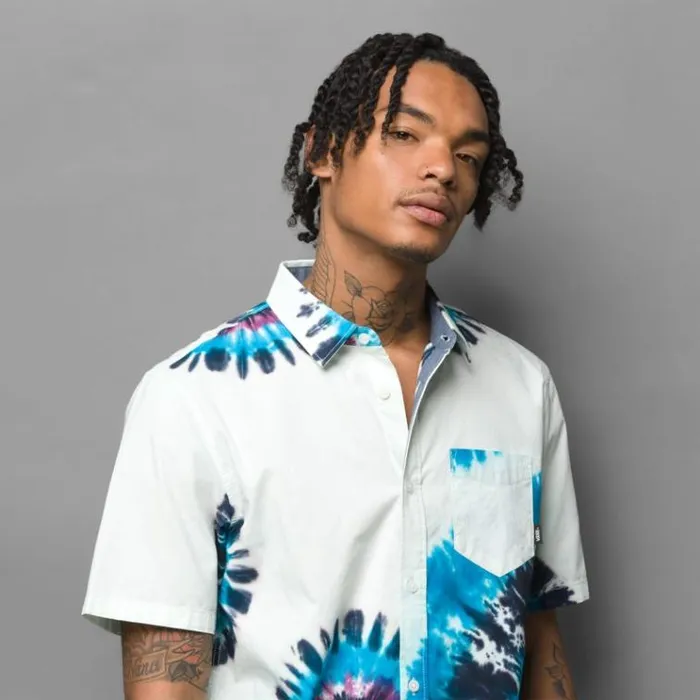 Vans Tie Dye TShirt WhiteVans Tie Dye Mens Shirts and Flannels