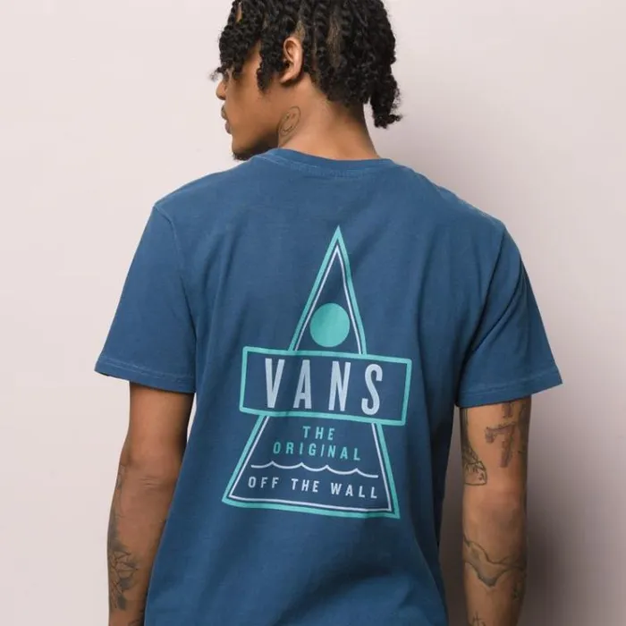 Vans Triangle Shaper Vintage Overdye TShirt Dress Blues Mens TShirts and Tanks