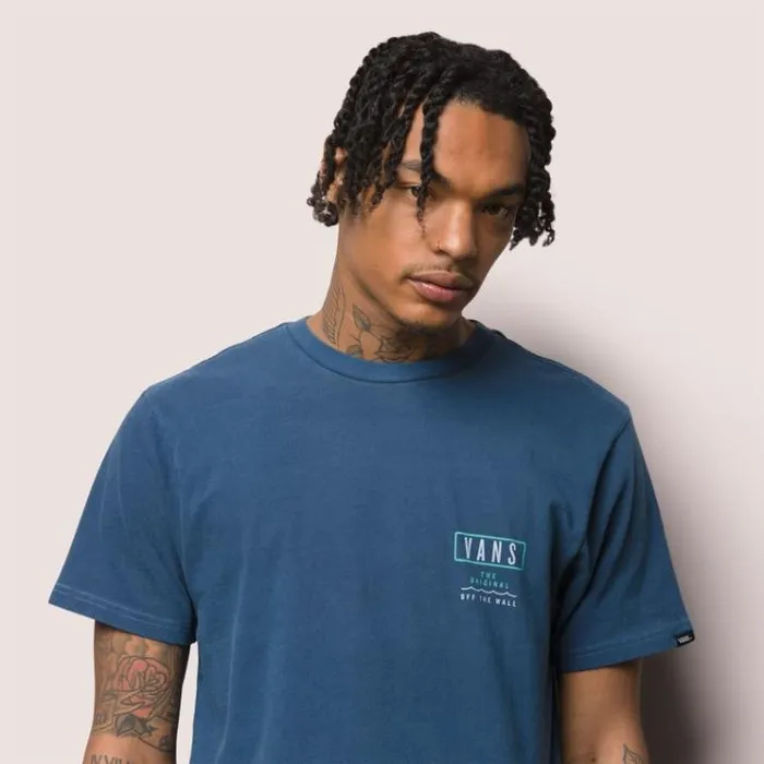 Vans Triangle Shaper Vintage Overdye TShirt Dress Blues Mens TShirts and Tanks Vans Triangle Shaper Vintage Overdye TShirt Dress Blues Mens TShirts and Tanks