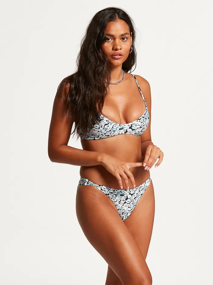 Volcom EcoTrue Swim Bloom Generation Hipster Bikini Bottom 8211 Coastal Blue Coastal Blue 8211 Womens