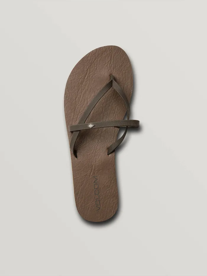 Volcom Sandals All Night Long Ii Sandal 8211 Brown Brown 8211 Womens