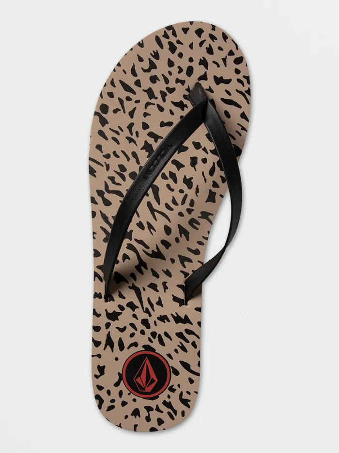 Volcom Sandals Color Me Spring Sandal 8211 Animal Print Animal Print 8211 Womens
