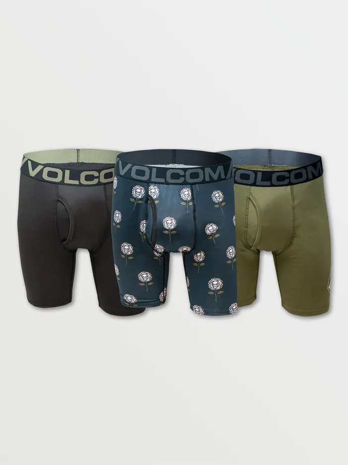 Volcom Underwear Volcom 3pk Longer Leg Boxer Brief 8211 Sublimated Print Rose Skull Dead Flowers 8211 Mens Volcom Underwear Volcom 3pk Longer Leg Boxer Brief 8211 Sublimated Print Rose Skull Dead Flowers 8211 Mens