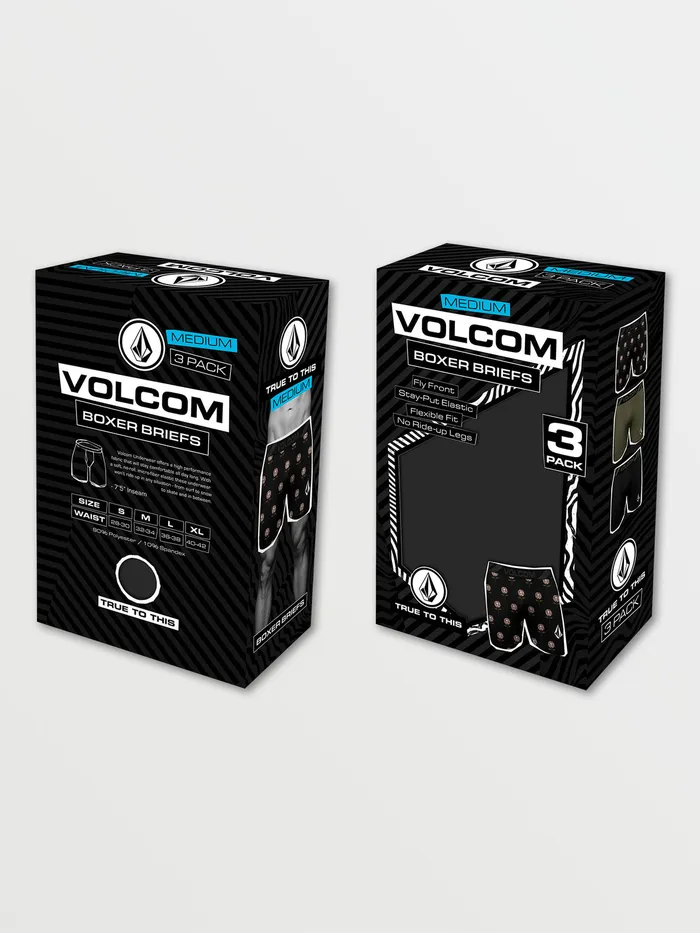 Volcom Underwear Volcom 3pk Longer Leg Boxer Brief 8211 Sublimated Print Rose Skull Dead Flowers 8211 Mens Volcom Underwear Volcom 3pk Longer Leg Boxer Brief 8211 Sublimated Print Rose Skull Dead Flowers 8211 Mens