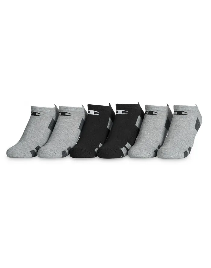 Women039S Performance NoShow Socks 6Pairs Grey Assorted Women Champion Socks