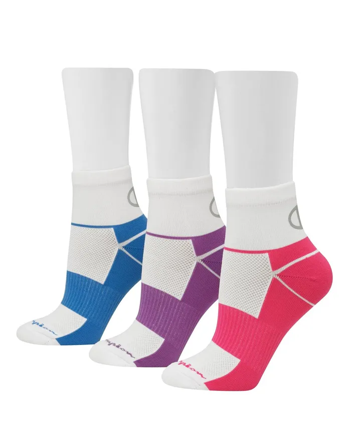 Women039S Sport Ankle Socks 3Pairs Wow Pinkcreative Mauveblue Jay Assorted Women Champion Socks