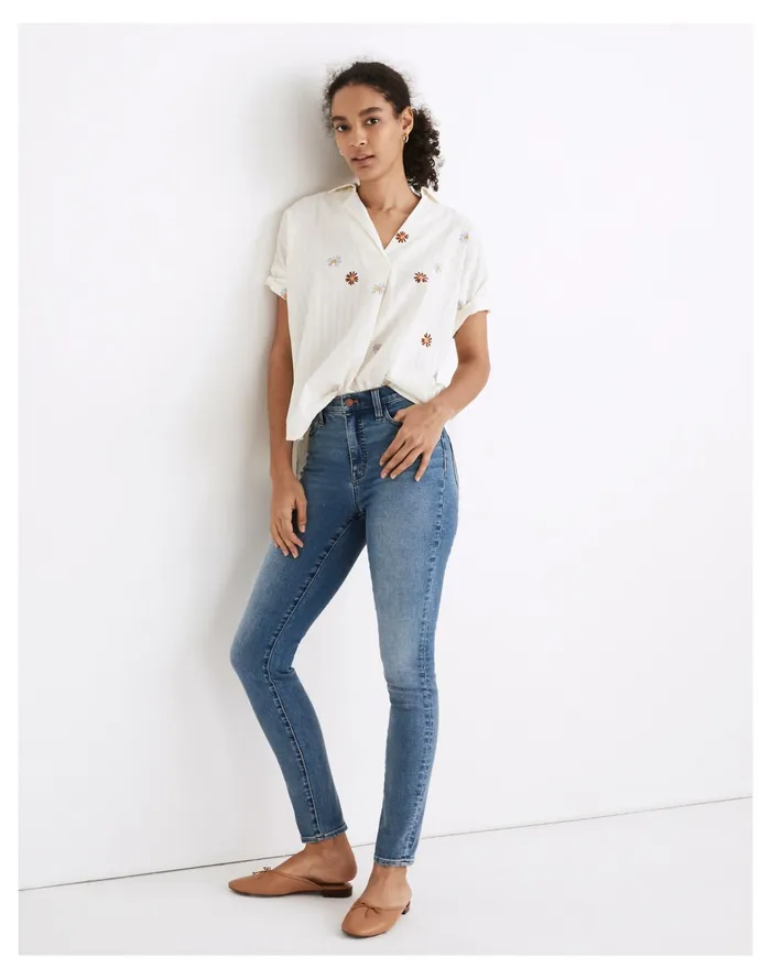 Women 10034 High Rise Roadtripper Authentic Jeans In Vinton Wash Vinton Wash Madewell Jeans