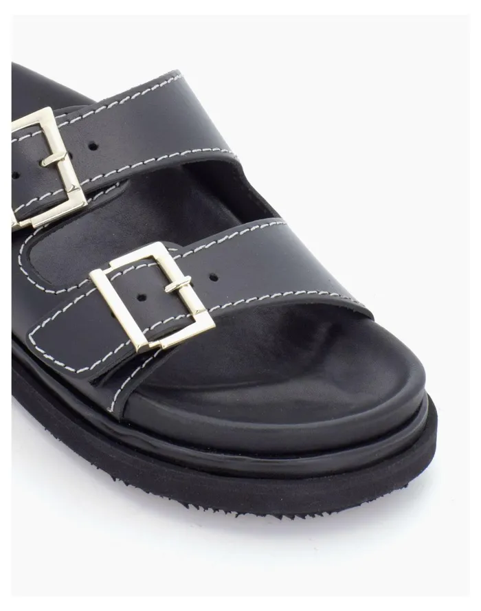 Women ALOHAS Buckle Strap Sandal Black Madewell Sandals Women ALOHAS Buckle Strap Sandal Black Madewell Sandals