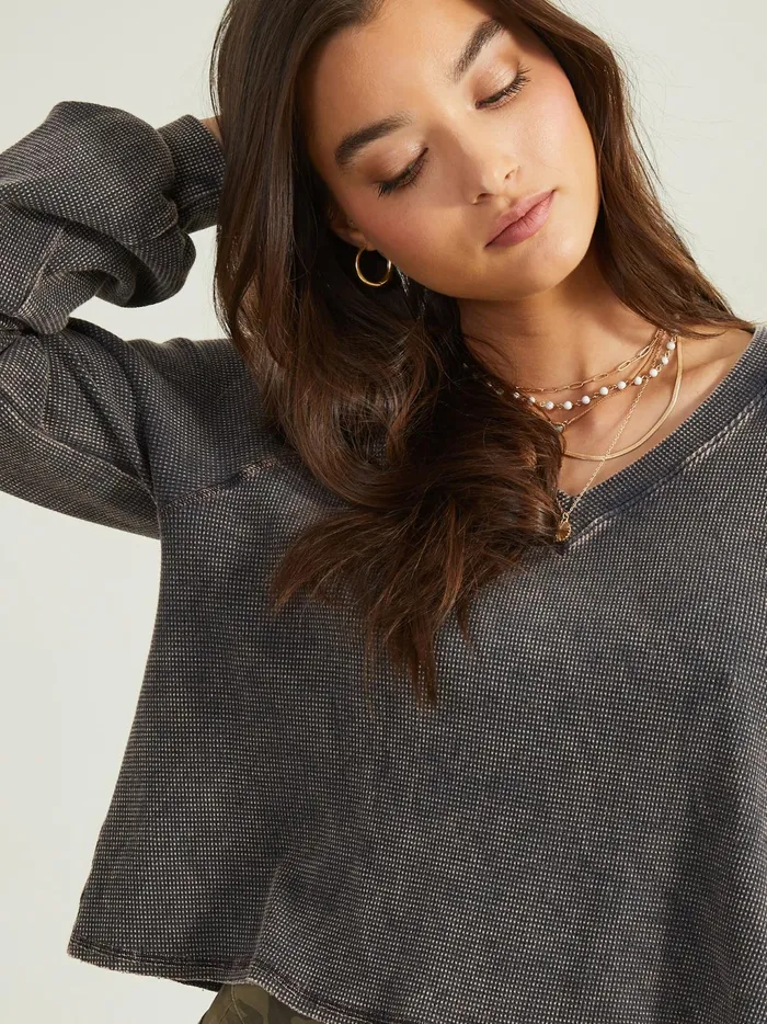 Women Altar039d State Blouses Viola Thermal Top Blackoyster