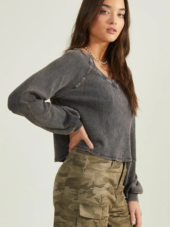 Women Altar039d State Blouses Viola Thermal Top Blackoyster