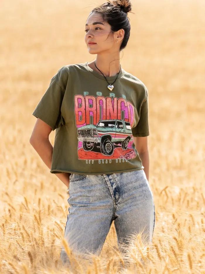 Women Altar039d State Graphics 1979 Bronco Graphic Tee Militarygreen