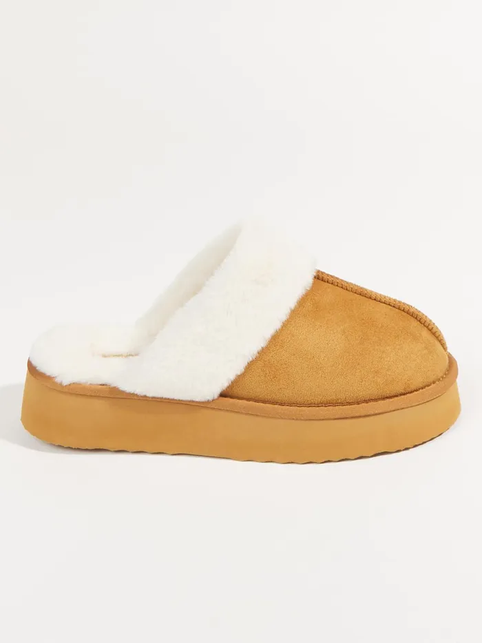 Women Altar039d State Slippers Cozy Band Platform Slippers Tan