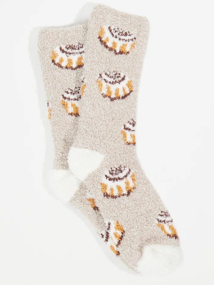 Women Altar039d State Socks Cinnamon Roll Cozy Socks Cream