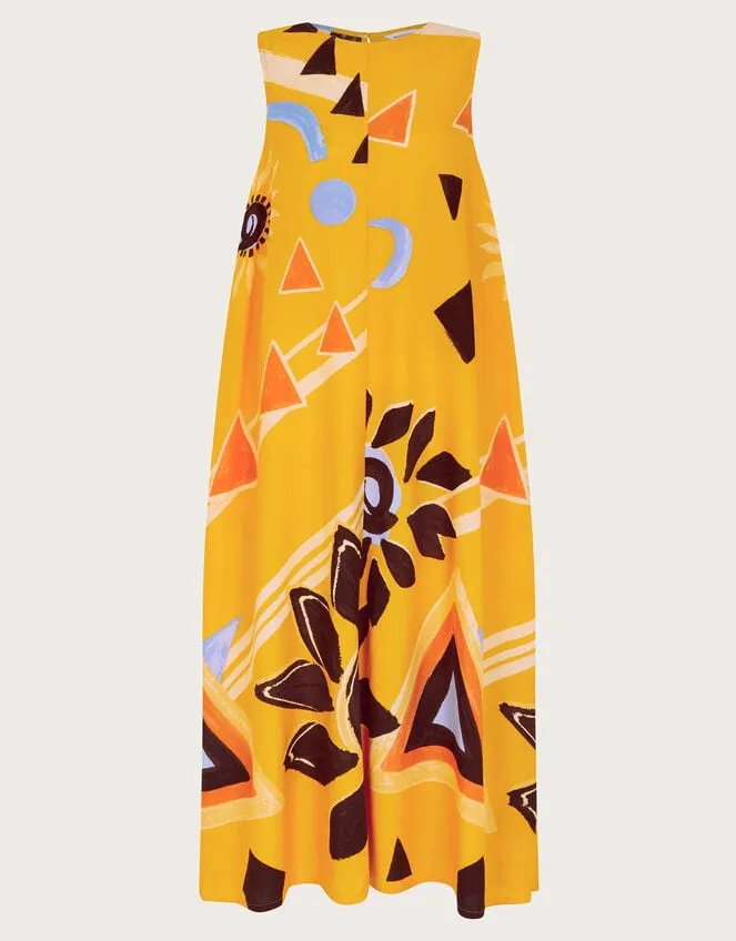 Women Amanda Print Dress Orange Monsoon Dresses