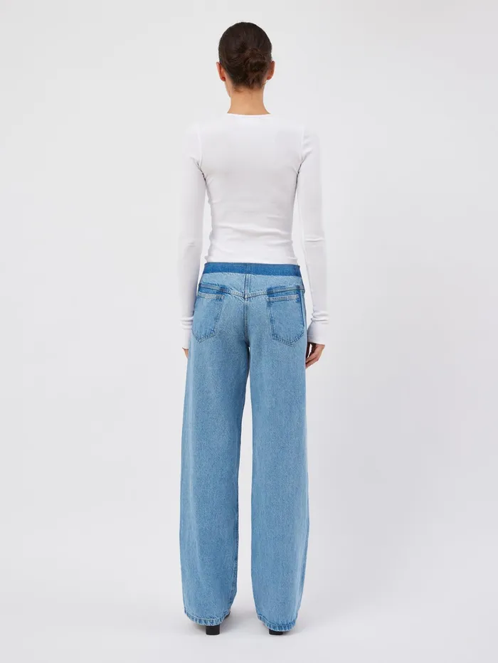 Women Christopher Esber 8211 Deconstruct Denim Jean In Indigo The UNDONE Denim