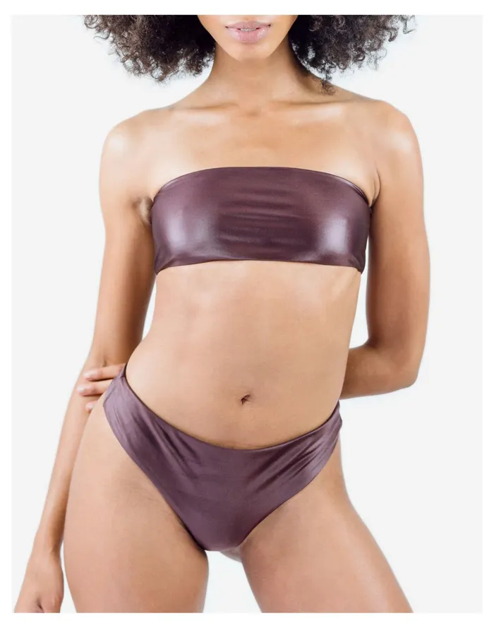 Women Clem Swimwear Lizzie Bikini Bottom Bronze Madewell Swim