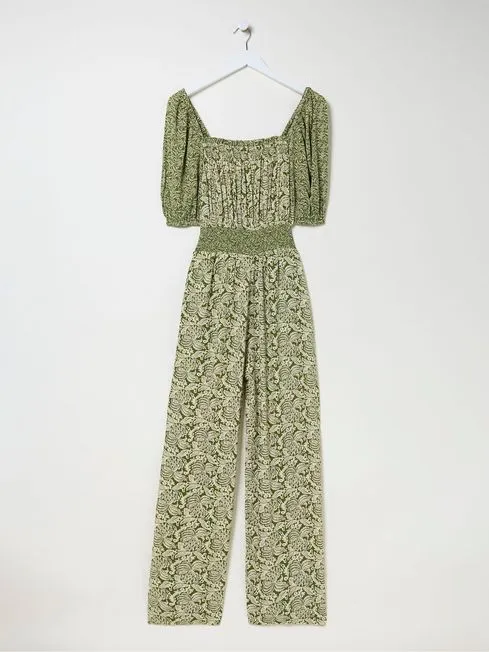Women Fatface Jumpsuits and Playsuits Eva Green Damask Floral Jumpsuit Women Fatface Jumpsuits and Playsuits Eva Green Damask Floral Jumpsuit