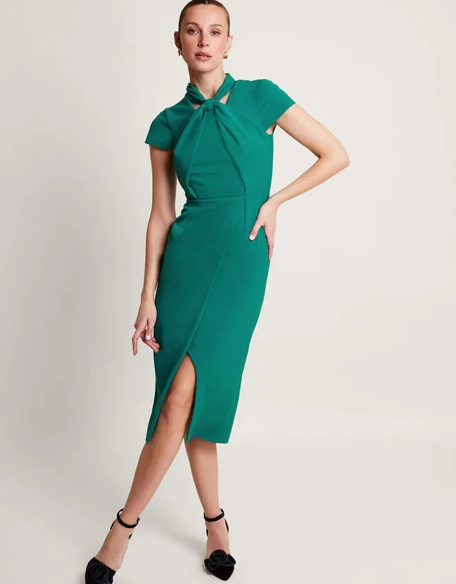 Women Garda Shift Dress Green Monsoon Occasionwear