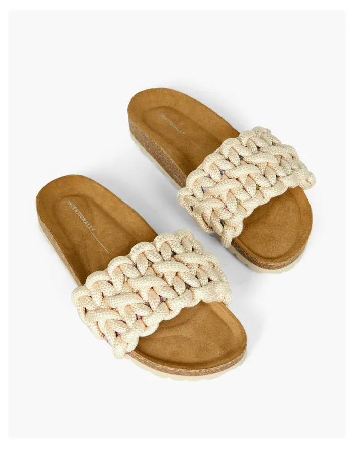 Women Intentionally Blank Macro Cream Madewell Sandals