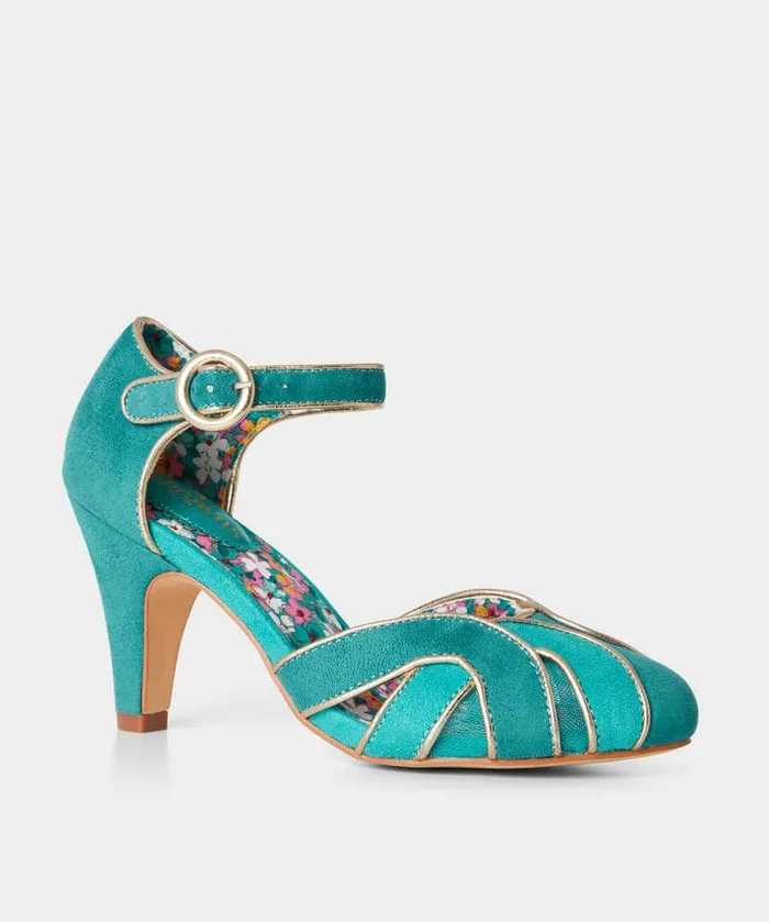 Women Joe Browns Club Nouveau Deco Shoes Green Multi Women Joe Browns Club Nouveau Deco Shoes Green Multi