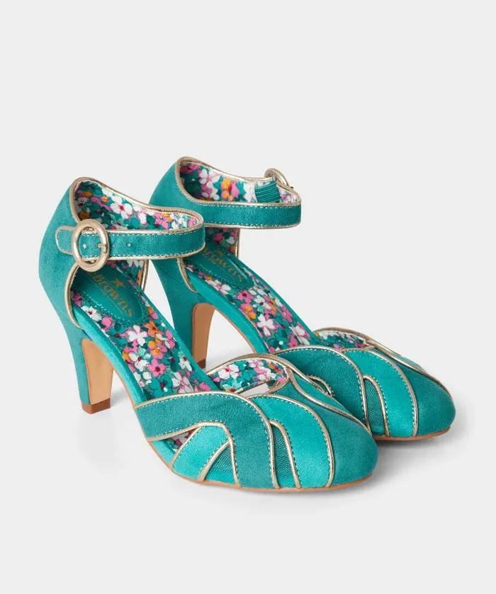 Women Joe Browns Club Nouveau Deco Shoes Green Multi Women Joe Browns Club Nouveau Deco Shoes Green Multi