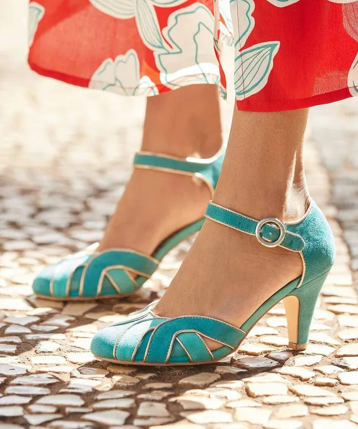 Women Joe Browns Club Nouveau Deco Shoes Green Multi Women Joe Browns Club Nouveau Deco Shoes Green Multi