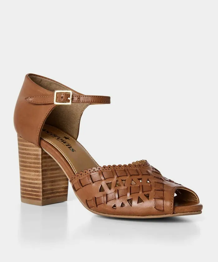Women Joe Browns San Marco Leather Shoes Cognac Women Joe Browns San Marco Leather Shoes Cognac