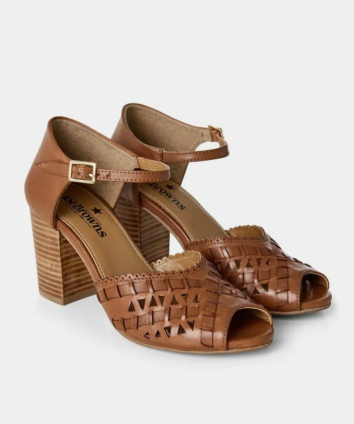 Women Joe Browns San Marco Leather Shoes Cognac Women Joe Browns San Marco Leather Shoes Cognac