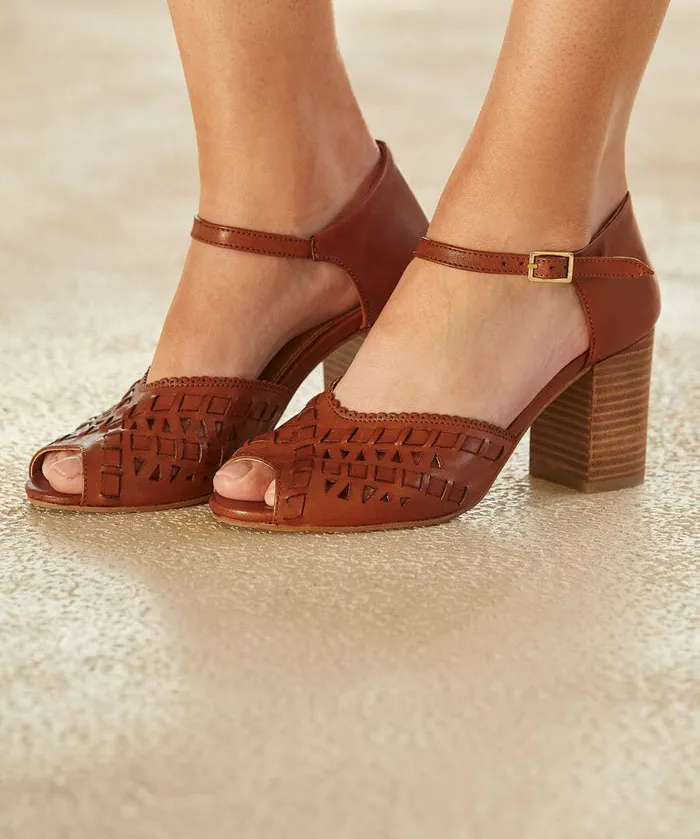 Women Joe Browns San Marco Leather Shoes Cognac Women Joe Browns San Marco Leather Shoes Cognac
