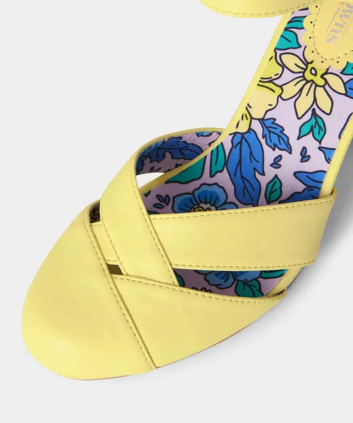 Women Joe Browns Wonderful Day Vintage Style Shoes Yellow Women Joe Browns Wonderful Day Vintage Style Shoes Yellow