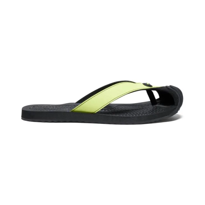 Women KEEN Casual Barbados Daiquiri GreenBlack Leather FlipFlop