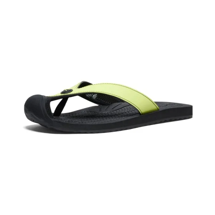 Women KEEN Casual Barbados Daiquiri GreenBlack Leather FlipFlop Women KEEN Casual Barbados Daiquiri GreenBlack Leather FlipFlop