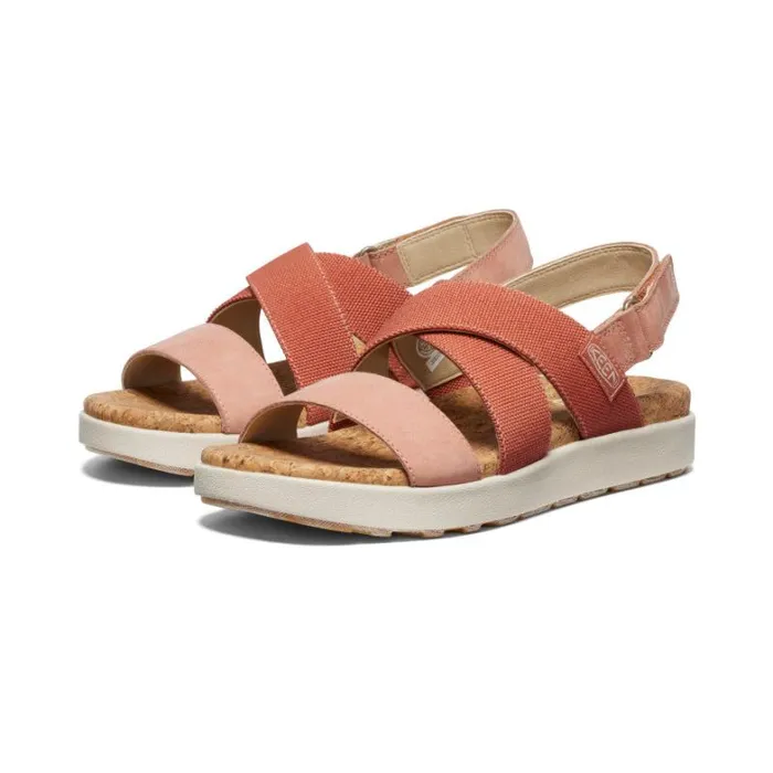 Women KEEN Casual Elle Criss Cross Baked ClayCork Sandal Women KEEN Casual Elle Criss Cross Baked ClayCork Sandal