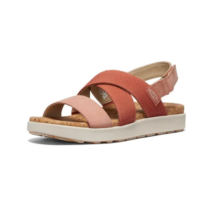 Women KEEN Casual Elle Criss Cross Baked ClayCork Sandal Women KEEN Casual Elle Criss Cross Baked ClayCork Sandal