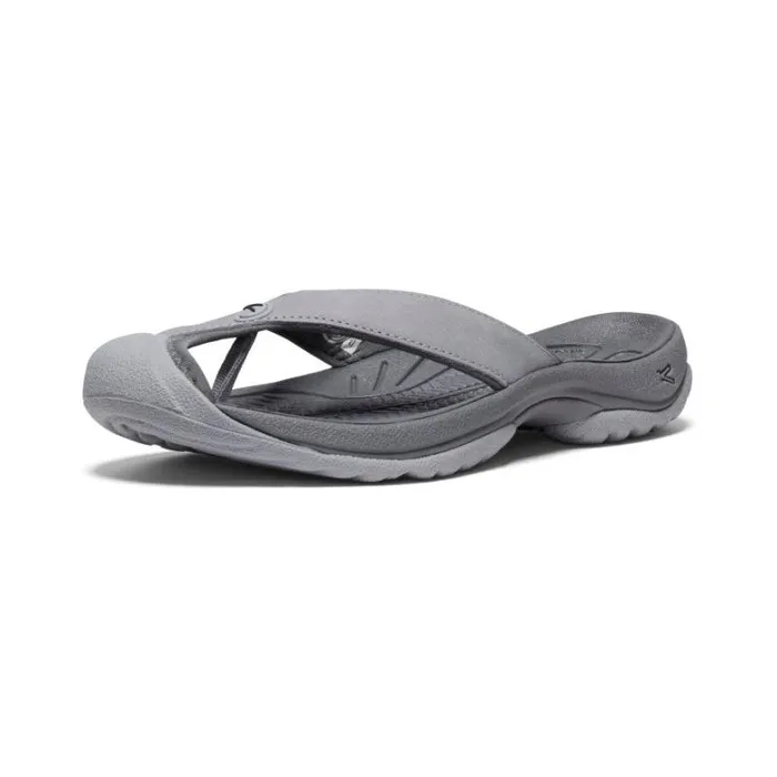 Women KEEN Sandals Waimea AlloyBlack Leather FlipFlop Women KEEN Sandals Waimea AlloyBlack Leather FlipFlop