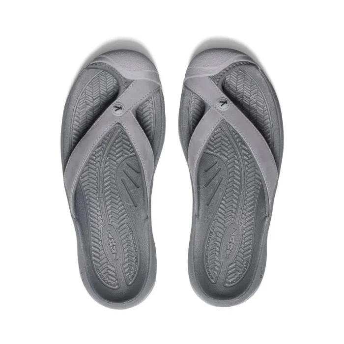 Women KEEN Sandals Waimea AlloyBlack Leather FlipFlop Women KEEN Sandals Waimea AlloyBlack Leather FlipFlop