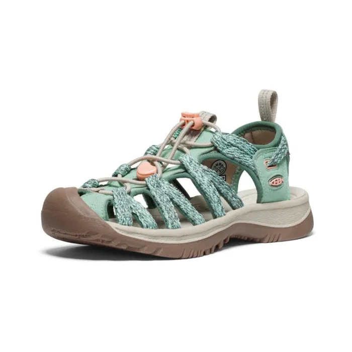 Women KEEN Sandals Whisper Granite GreenPeach Parfait Closed Toe Sandal Women KEEN Sandals Whisper Granite GreenPeach Parfait Closed Toe Sandal